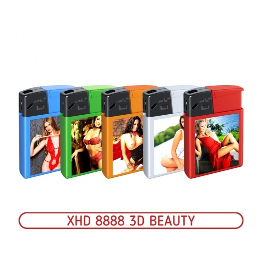 Зажигалка пьезо XHD8888 3D beauty (девушки) (25)